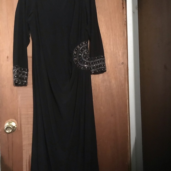 Black ankle length evening dress - Picture 6 of 6